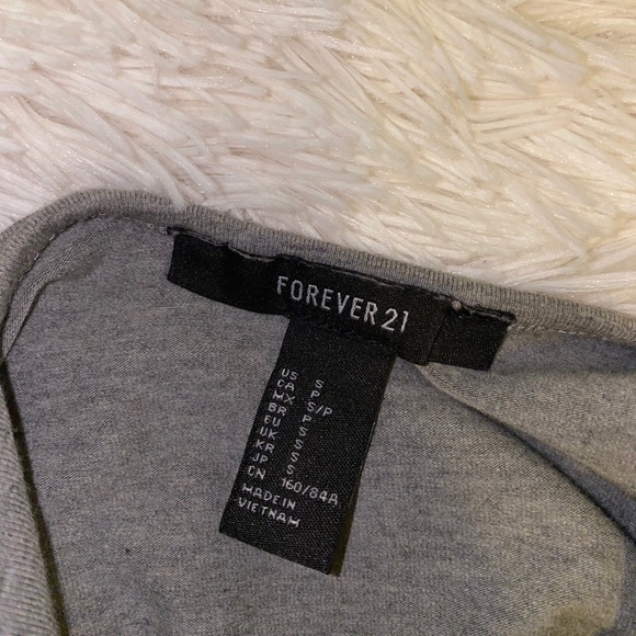 🦋 Grey tank top bodysuit opened back - Picture 3 of 3